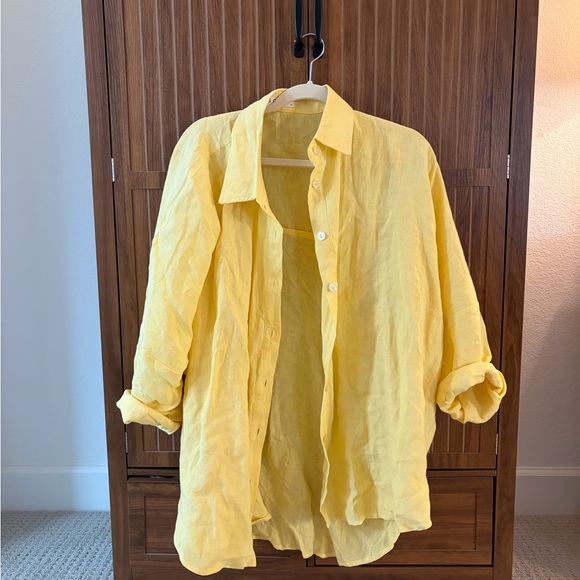 Solai the Label Capri linen oversized button down - Picture 3 of 3